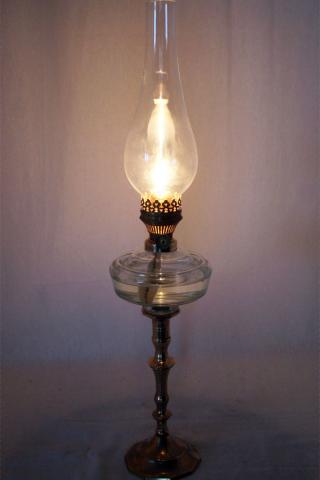 Säulenlampe aus Messing