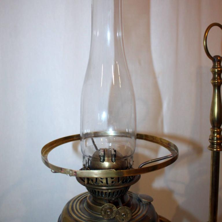 Duplex Studierlampe, Schiebelampe, zwei Dublexbrenner, England