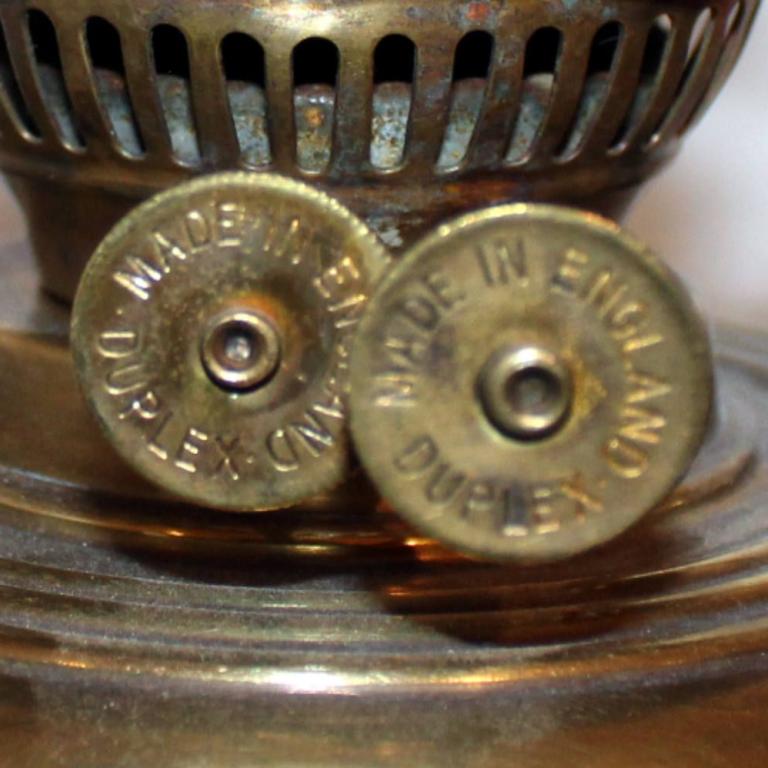 Duplex Studierlampe, Schiebelampe, zwei Dublexbrenner, England